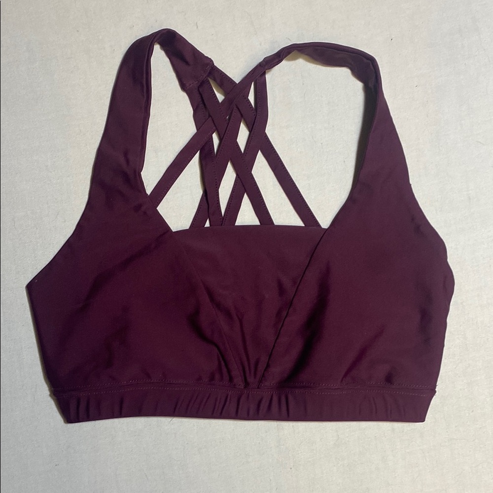 3rd Rock Climbing Burgundy Strappy Sports Bra Size XS